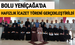 Bolu Yeniçağa'da Hafızlık İcazet Töreni Gerçekleştirildi