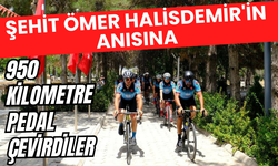 Şehit Ömer Halisdemir'in anısına 950 kilometre pedal çevirdiler