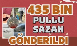 435 BİN PULLU SAZAN GÖNDERİLDİ