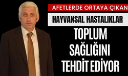 Afetlerde ortaya çıkan hayvansal hastalıklar toplum sağlığını tehdit ediyor