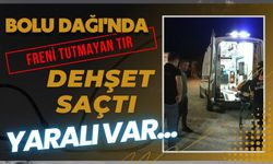 Bolu Dağı'nda freni tutmayan tır, dehşet saçtı: yaralı var...