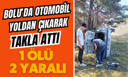 Bolu’da Otomobil yoldan çıkarak takla attı: 1 ölü, 2 yaralı