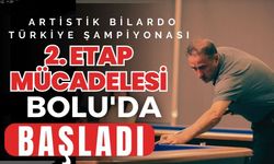 Artistik Bilardo Türkiye Şampiyonası 2. etap mücadelesi, Bolu'da başladı