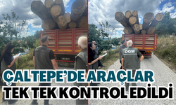 Çaltepe’de araçlar tek tek kontrol edildi