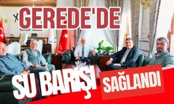 Gerede'de su barışı sağlandı