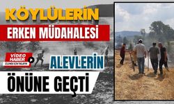 Köylülerin erken müdahalesi alevlerin önüne geçti