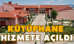 Kütüphane hizmete açıldı