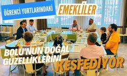 Öğrenci yurtlarındaki emekliler, Bolu'nun doğal güzelliklerini keşfediyor