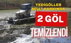 Yedigöller Milli Parkı'ndaki 2 göl temizlendi