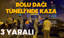 Bolu Dağı Tüneli’nde kaza: 3 yaralı