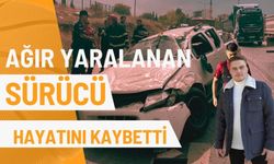 Ağır yaralanan sürücü hayatını kaybetti