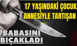 17 yaşındaki çocuk, annesiyle tartışan babasını bıçakladı