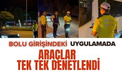 Bolu girişinde araçlar tek tek denetlendi