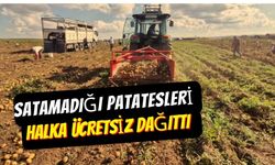 SATAMADIĞI PATATESLERİ HALKA ÜCRETSİZ DAĞITTI