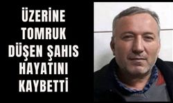 ÜZERİNE TOMRUK DÜŞEN ŞAHIS HAYATINI KAYBETTİ