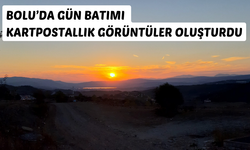 BOLU’DA GÜN BATIMI KARTPOSTALLIK GÖRÜNTÜLER OLUŞTURDU