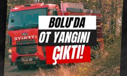 Bolu'da ot yangını çıktı