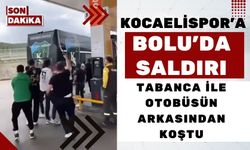 Kocaelispor'a Bolu'da saldırı, tabanca ile otobüsün arkasından koştu