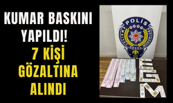 Kumar baskını yapıldı!  7 kişi gözaltına alındı