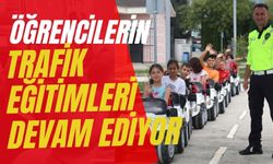 ÖĞRENCİLERİN, TRAFİK EĞİTİMLERİ DEVAM EDİYOR