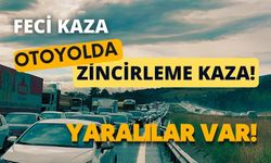 Otoyolda zincirleme kaza: 3 yaralı