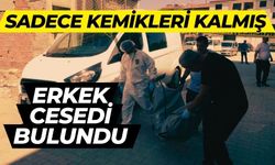 Sadece kemikleri kalmış erkek cesedi bulundu