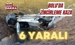 Son dakika, Bolu'da zincirleme kaza; 6 yaralı