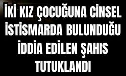 İKİ KIZ ÇOCUĞUNA CİNSEL İSTİSMARDA BULUNDUĞU İDDİA EDİLEN ŞAHIS TUTUKLANDI