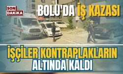 Bolu'da iş kazası, İşçiler kontraplakların altında kaldı