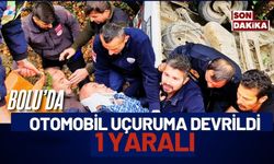 Bolu’da otomobil uçuruma devrildi: 1 yaralı