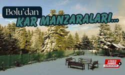 Bolu’dan kar manzaraları