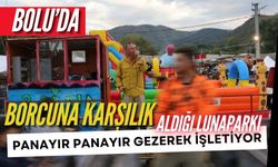 Borcuna karşılık aldığı lunaparkı panayır panayır gezerek işletiyor