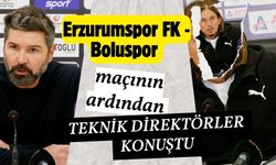 Erzurumspor FK - Boluspor maçının ardından teknik direktörler konuştu