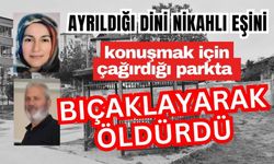 Eşini konuşmak için çağırdığı parkta bıçaklayarak öldürdü