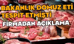 Ürününden domuz eti çıktığı iddia edilen firmadan açıklama