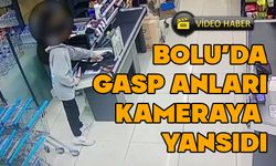 Bolu'da gasp anı kameraya yansıdı