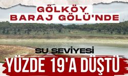 GÖLKÖY BARAJ GÖLÜ'NDE SU SEVİYESİ YÜZDE 19'A DÜŞTÜ