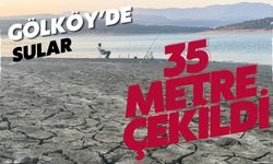 Gölköy’de sular 35 metre çekildi