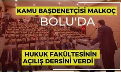 Kamu Başdenetçisi Malkoç, Bolu'da hukuk fakültesinin açılış dersini verdi