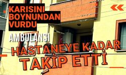 Karısını boynundan vurdu, ambulansı hastaneye kadar takip etti