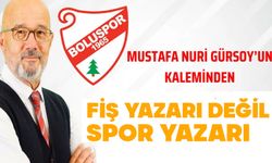 FİŞ YAZARI DEĞİL SPOR YAZARI