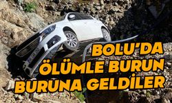 Bolu'da ölümden döndüler, aracı bırakıp gittiler