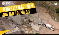 Tekke Barajı'nın son hali büyüledi