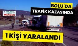 Trafik kazasında 1 kişi yaralandı