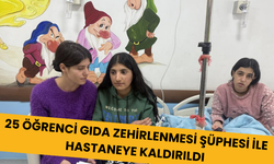 25 öğrenci gıda zehirlenmesi şüphesi ile hastaneye kaldırıldı