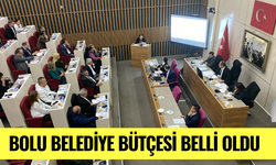 Bolu belediye bütçesi belli oldu