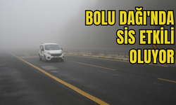 Bolu Dağı'nda sis etkili oluyor