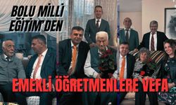 Bolu Milli Eğitim’den emekli öğretmenlere vefa