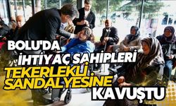 Bolu'da 25 akülü tekerlekli sandalye ihtiyaç sahiplerine verildi