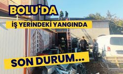 Bolu'da iş yerindeki yangında son durum...